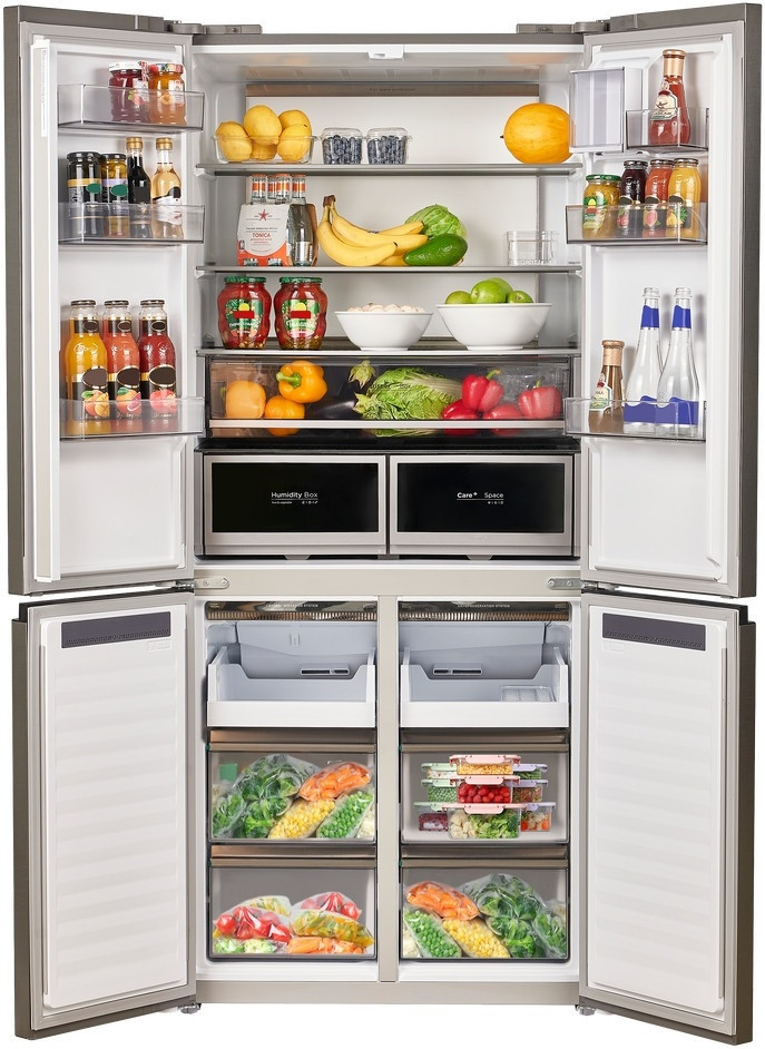 Четырёхдверный холодильник Maunfeld MFF190NFDSX