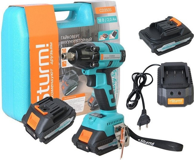 Гайковерт Sturm CD350S (с 2-мя АКБ)