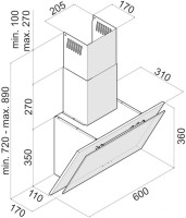Вытяжка Ciarko Beresta 60 (черный)