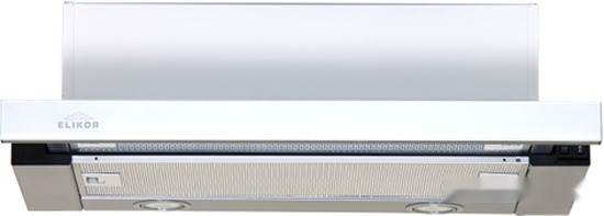 Вытяжка Elikor Интегра Glass 45Н-400-В2Д (нержавеющая сталь/белый)