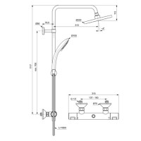 Душевая система Ideal Standard Ceratherm A7208AA