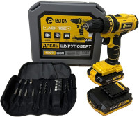 Дрель-шуруповерт Edon AD-18E (с 2-мя АКБ, кейс, набор оснастки)