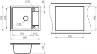 Кухонная мойка Granula GR-6002 (шварц)
