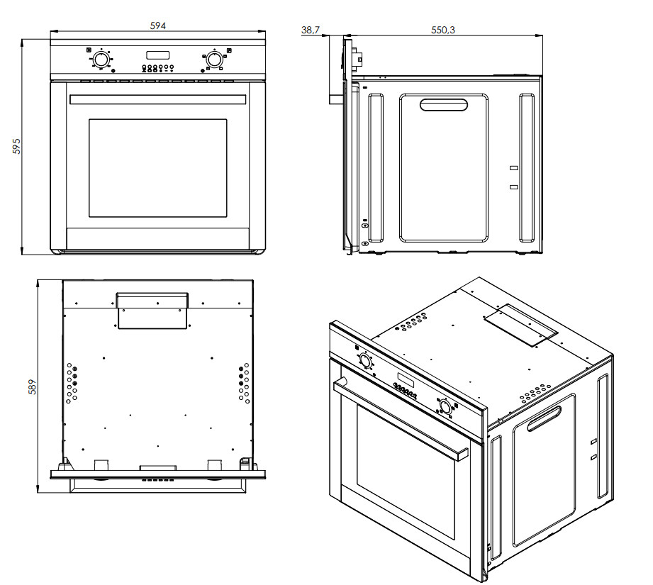 Духовой шкаф ZorG Technology BE10 LD inox