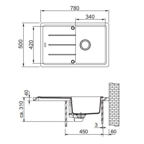 Кухонная мойка Franke BFG 611 миндаль