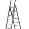 Лестница-стремянка Новая Высота алюминиевая трёхсекционная 3x12 (1230312)