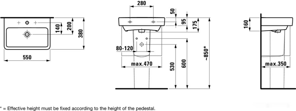 Умывальник Laufen Pro S 8189580001041
