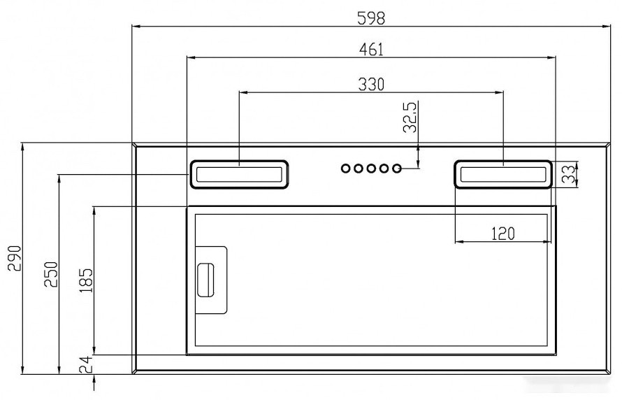 Вытяжка Schtoff Elemento 60 (нержавеющая сталь)