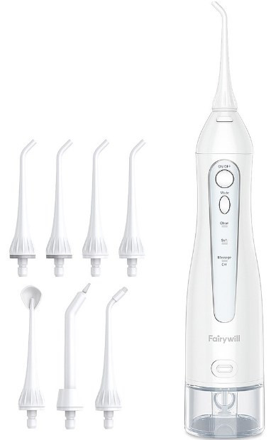 Ирригатор Fairywill 5020E (белый, 7 насадок)