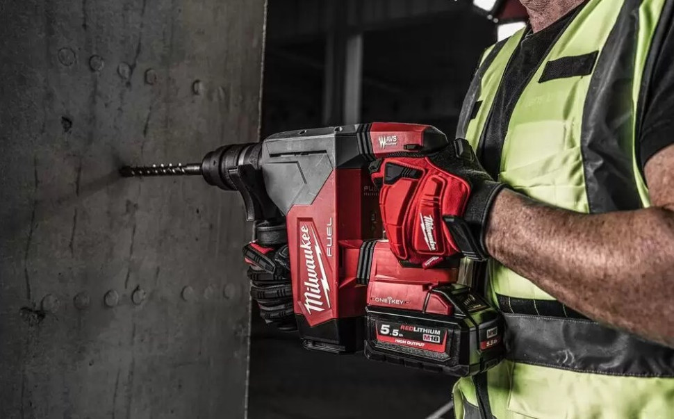Перфоратор Milwaukee M18 FUEL M18ONEFHPX-552X 4933478496 (с 2-мя АКБ, кейс)