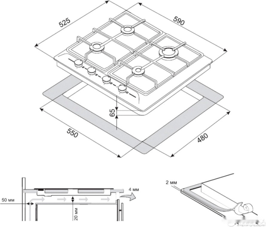 Варочная панель ZorG Technology BLC WH