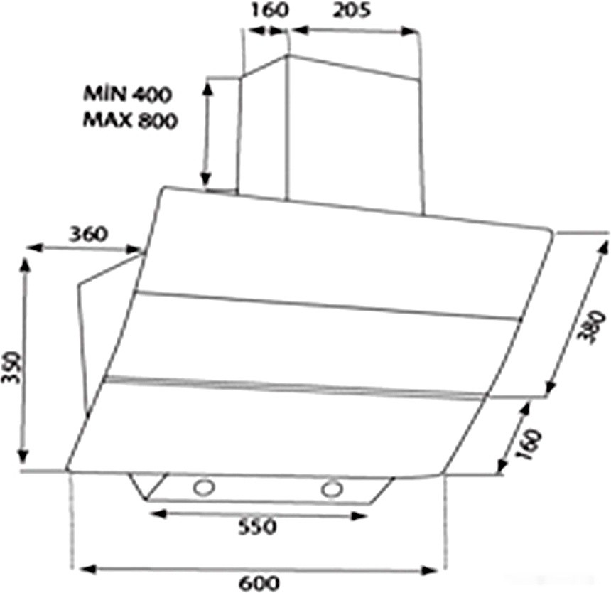Вытяжка Ginzzu HKH-215