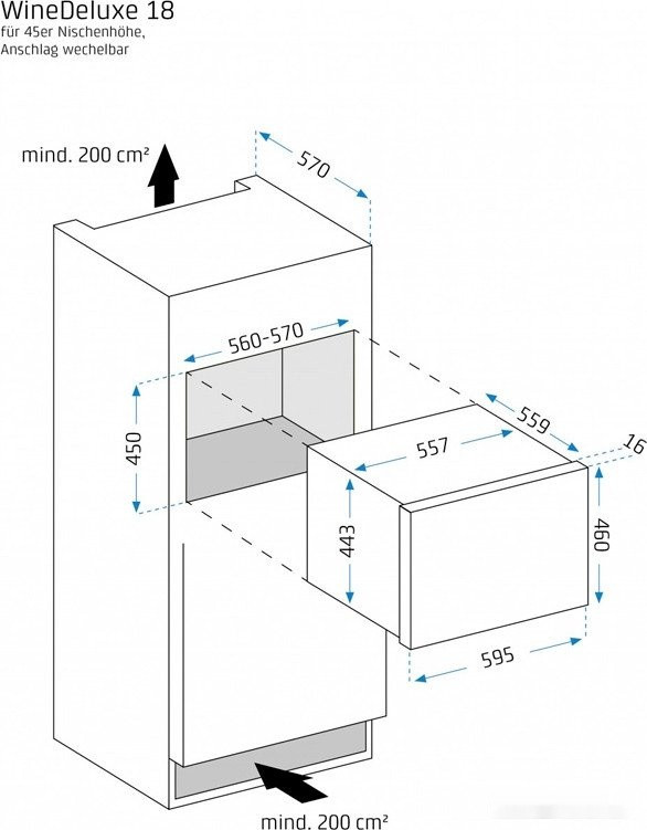 Винный шкаф Caso WineDeluxe E 18