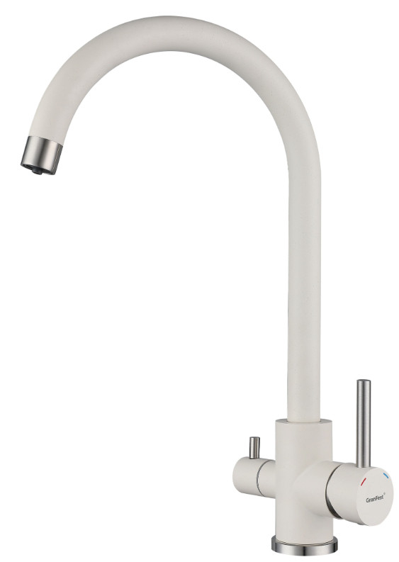 Смеситель GranFest QUARZ GF-Z5420 белый