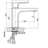 Умывальник Cersanit Moduo 80 Slim P-UM-MOD80SL/1 + 63055