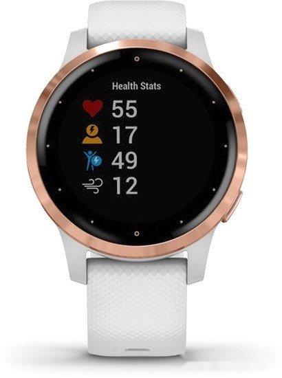Умные часы Garmin Vivoactive 4s (белый/золотистый)