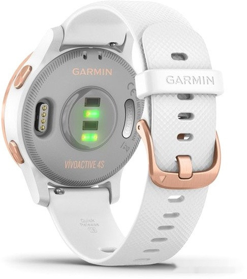 Умные часы Garmin Vivoactive 4s (белый/золотистый)