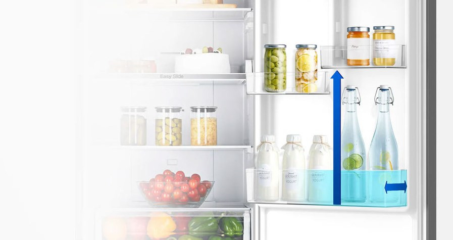 Холодильник с нижней морозильной камерой Samsung RB33A32N0EL/WT