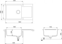 Кухонная мойка AquaSanita Tesa plus SQT 104 120 AW cerrus