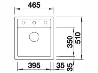 Кухонная мойка Blanco DALAGO 45 жасмин 517161