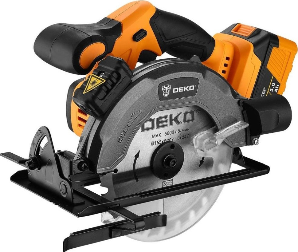 Дисковая (циркулярная) пила Deko CSDU20 083-1104 (с 1-им АКБ)