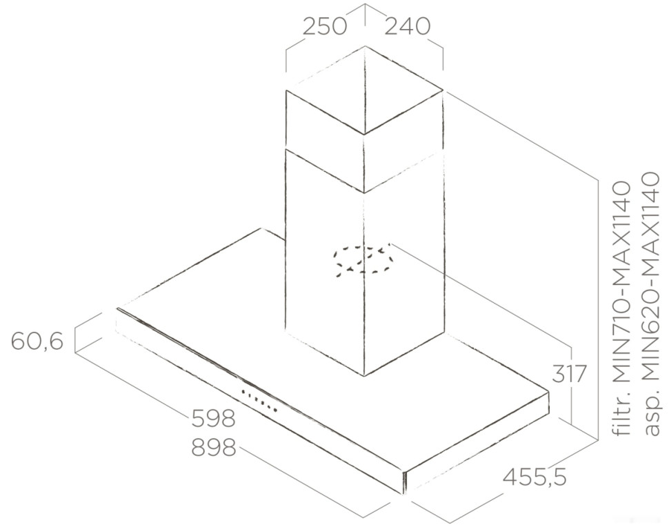 Вытяжка Elica Joy BLIX/A/90 PRF0104626A