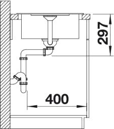 Кухонная мойка Blanco Metra 45S Compact (жасмин)