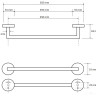 Держатель для полотенца Bemeta Dark 104204020