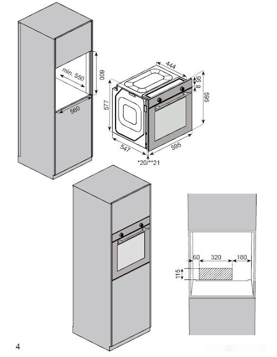 Духовой шкаф ZorG Technology BE7 (черный)