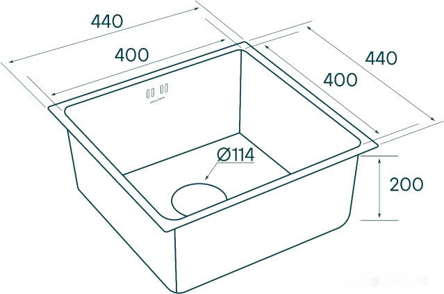 Кухонная мойка Paulmark Lassan PM304444-GM