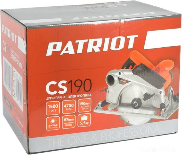 Дисковая (циркулярная) пила Patriot CS 190