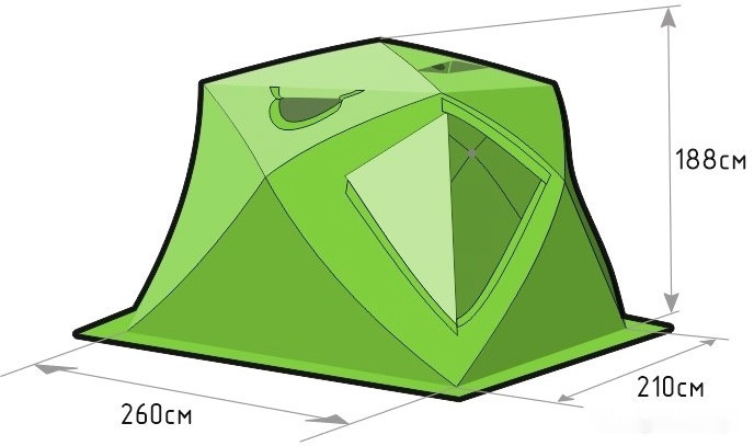 Палатка Лотос Куб 4 Классик Термо (лонг)