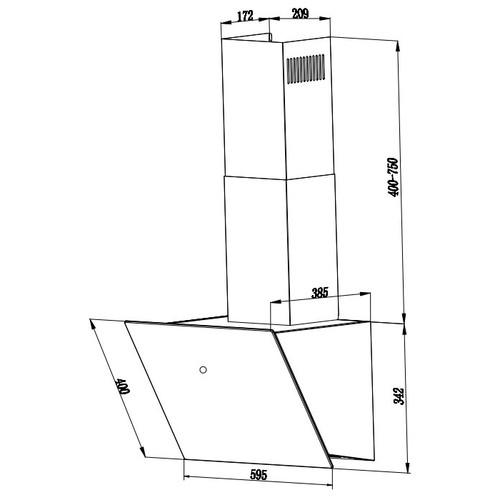 Вытяжка Weissgauff TAU 60 TC WH