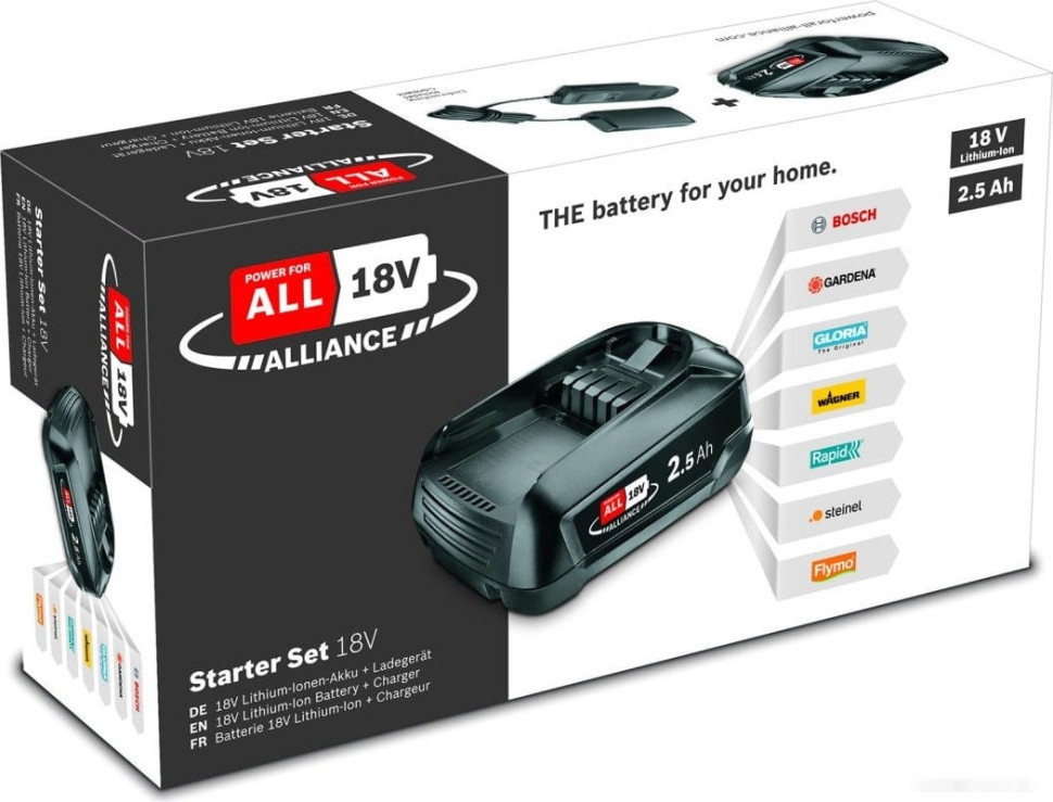 Аккумулятор для инструмента Bosch StarterSet 18V Alliance 1600A02625 (18В/2.5 Ач + 18В)