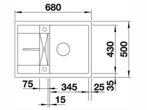 Кухонная мойка Blanco Metra 45S Compact (кофе)