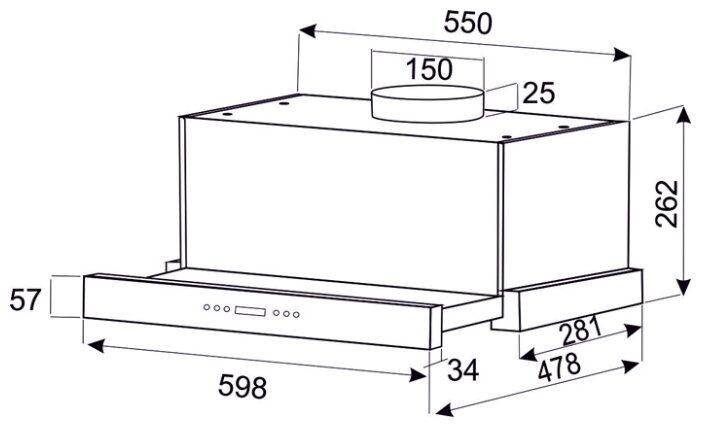Вытяжка Exiteq EX-1146 white