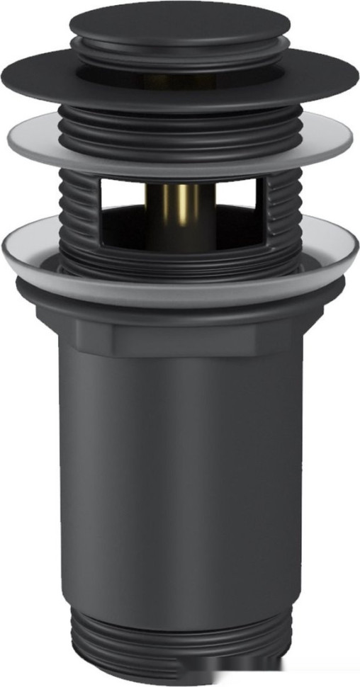 Умывальник Lauter 21540 + клапан 21190B + сифон 21635B (черный матовый)
