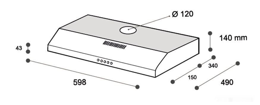 Вытяжка ZorG Technology Piano 600 60 M (белый)