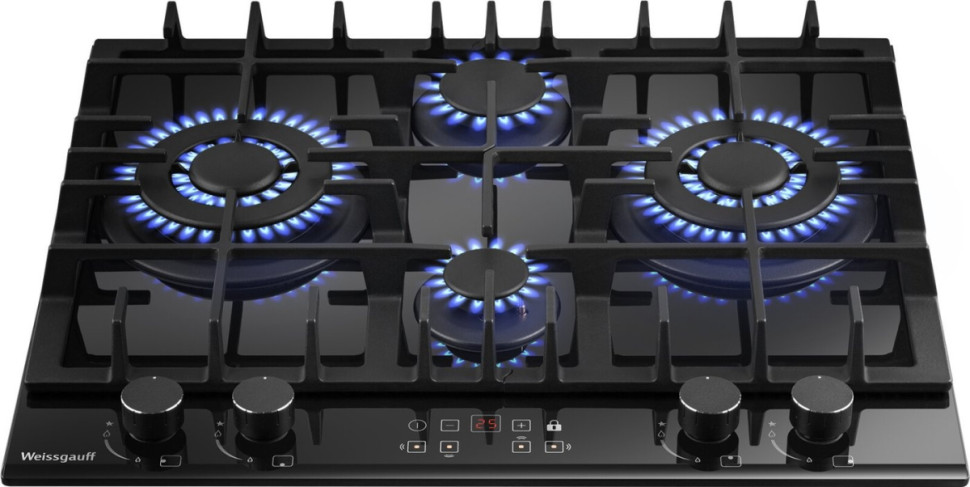 Варочная панель Weissgauff HGG 642 BGH Double Wok Timer