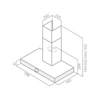 Вытяжка Jet air Touch BL/A/60