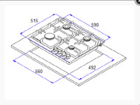 Варочная панель Weissgauff HGG 641 WEB