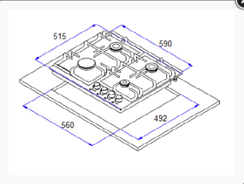 Варочная панель Weissgauff HGG 641 WEB