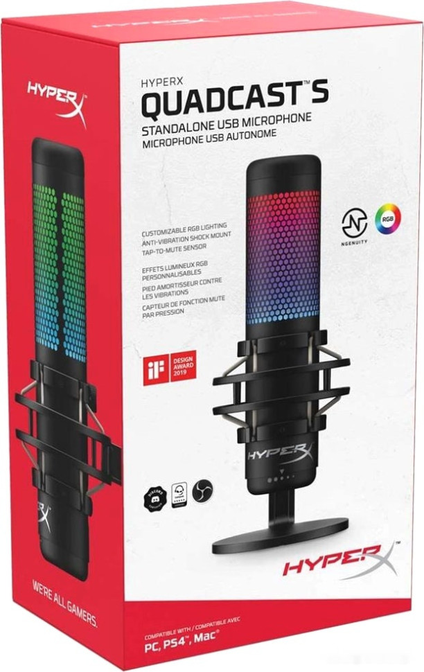 Микрофон HyperX QuadCast S