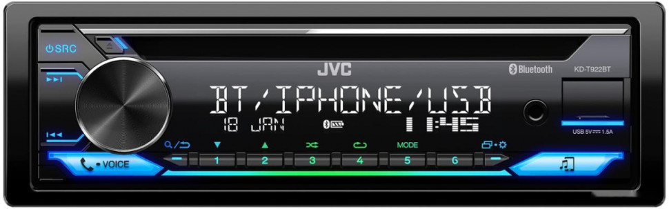 Автомагнитола JVC KD-T922BT