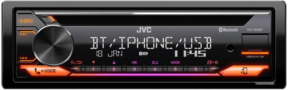 Автомагнитола JVC KD-T922BT