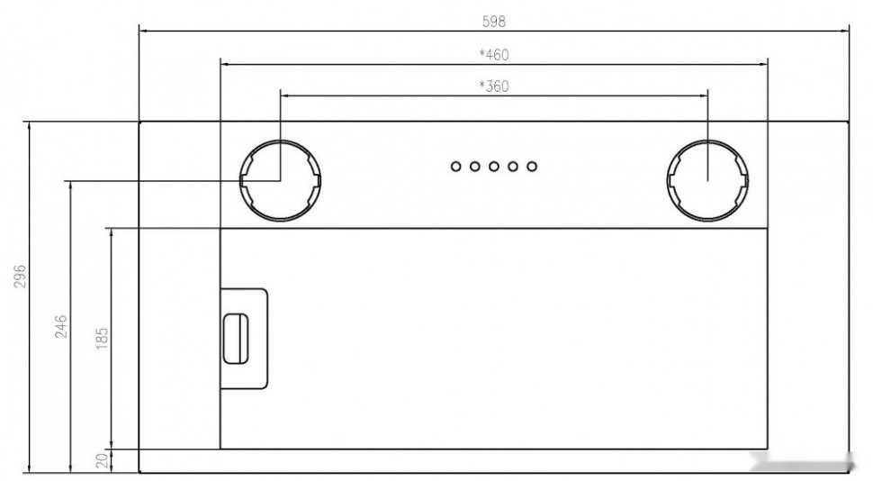 Вытяжка Schtoff Quattroporte 60 (черный)