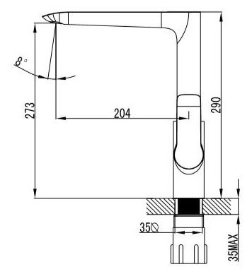 Смеситель Kaiser Sena 74144