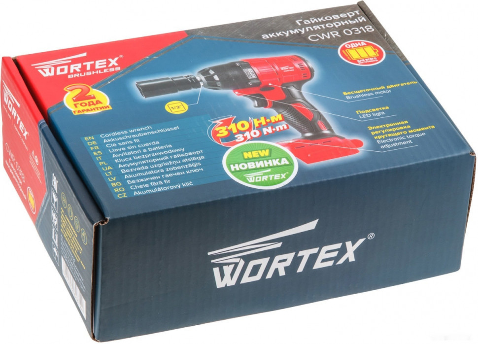 Ударный гайковерт Wortex CWR 0318 CWR031800029 (без АКБ)