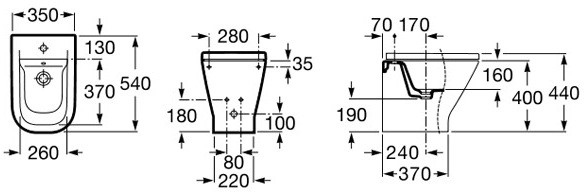 Биде Roca The Gap [357477000]