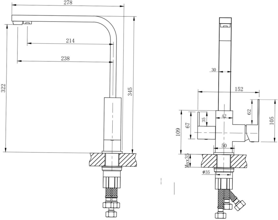 Смеситель Ekko E43803-7